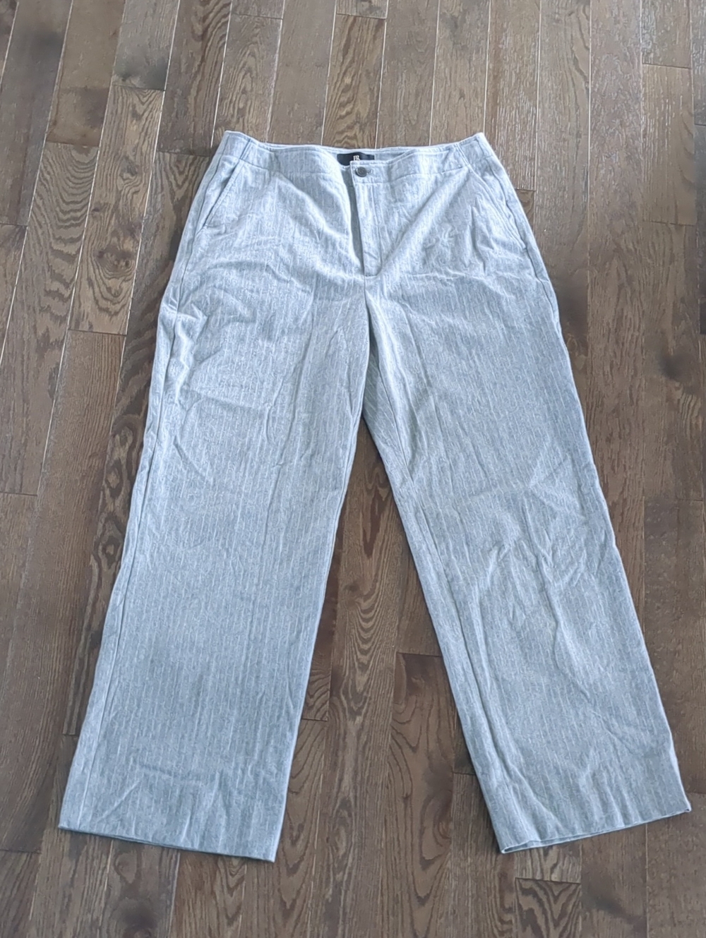 Banana Republic Light Gray Wide-Leg Women's Pants
